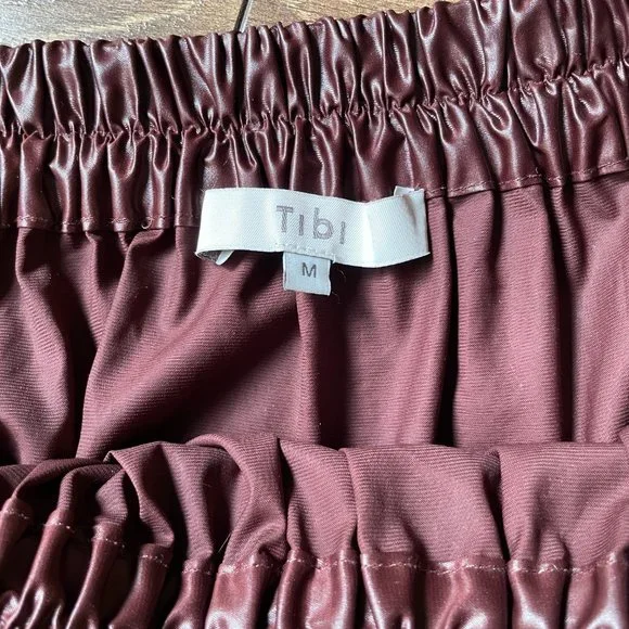 Tibi liquid drape pull on skirt, size M - Picture 5 of 7